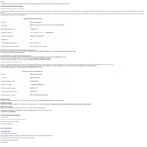 proposition d'ardbitrage pour Assurance vie