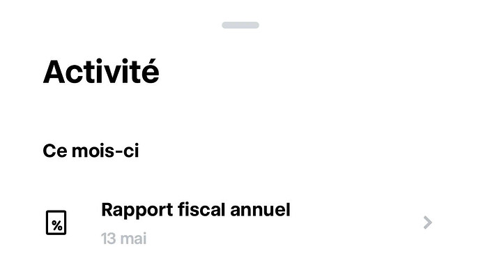 Notification Rapport fiscal annuel TR