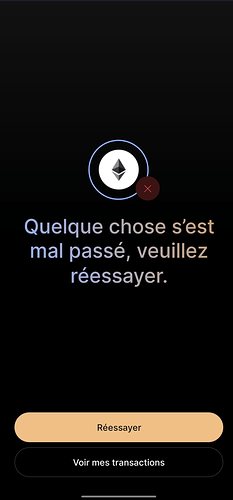 FinaryCryptoErreur
