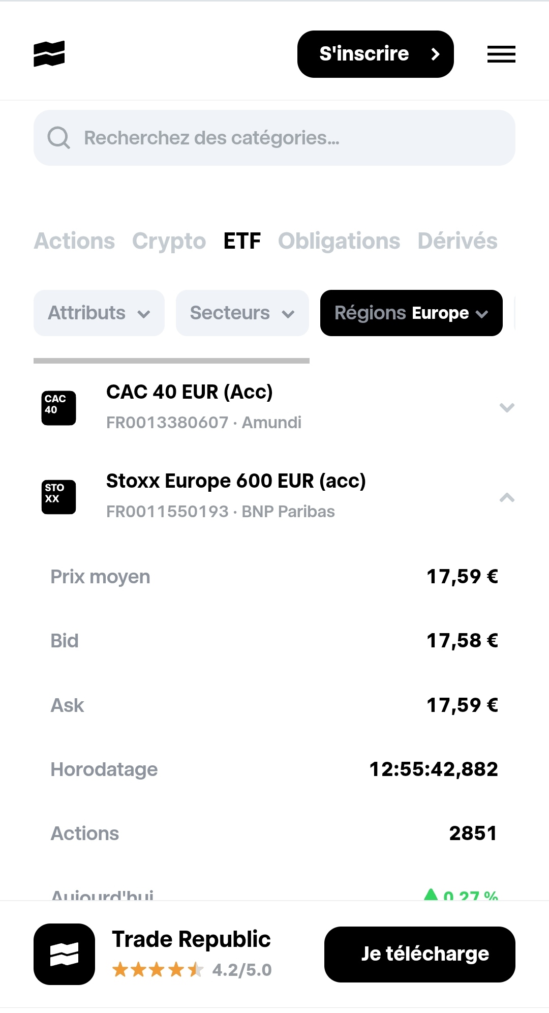 ETF éligible PEA TR - Bourse 🎢 - Forum Finance n°1 pour les investisseurs  en France - Finary